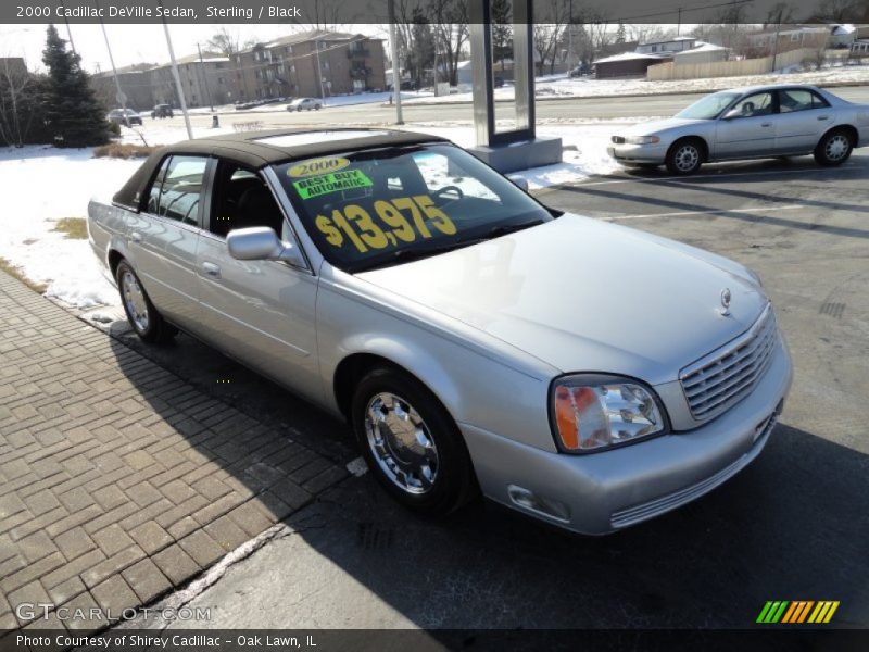 Sterling / Black 2000 Cadillac DeVille Sedan