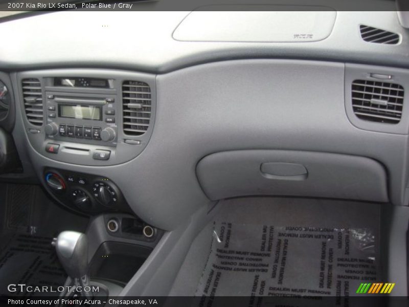 Polar Blue / Gray 2007 Kia Rio LX Sedan