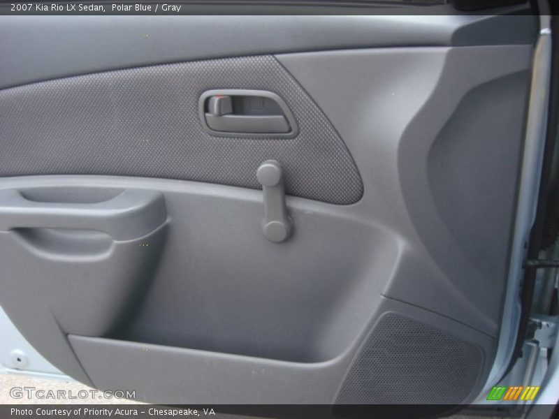 Polar Blue / Gray 2007 Kia Rio LX Sedan