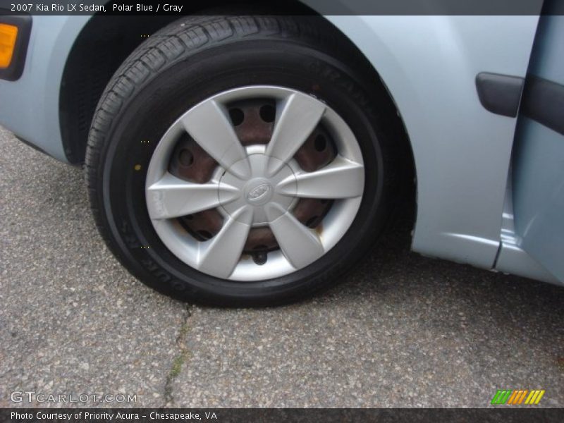 Polar Blue / Gray 2007 Kia Rio LX Sedan