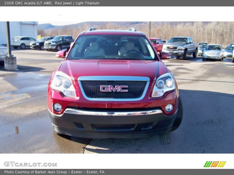 Red Jewel / Light Titanium 2008 GMC Acadia SLT AWD