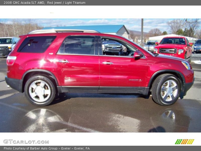 Red Jewel / Light Titanium 2008 GMC Acadia SLT AWD