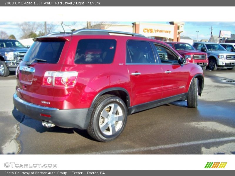 Red Jewel / Light Titanium 2008 GMC Acadia SLT AWD