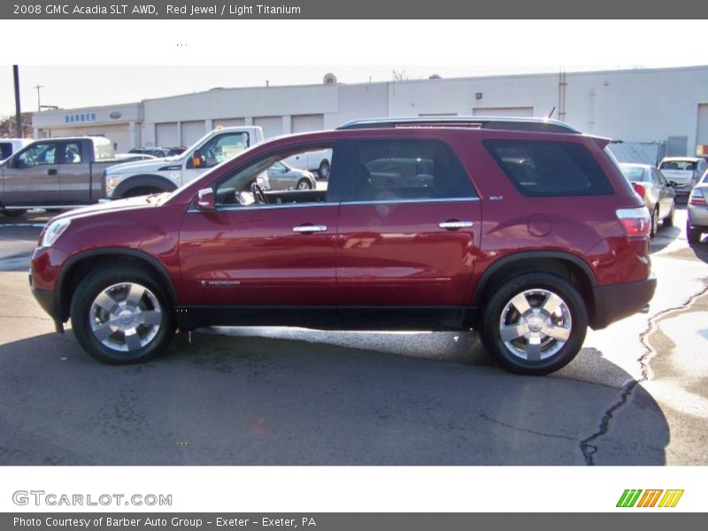 Red Jewel / Light Titanium 2008 GMC Acadia SLT AWD