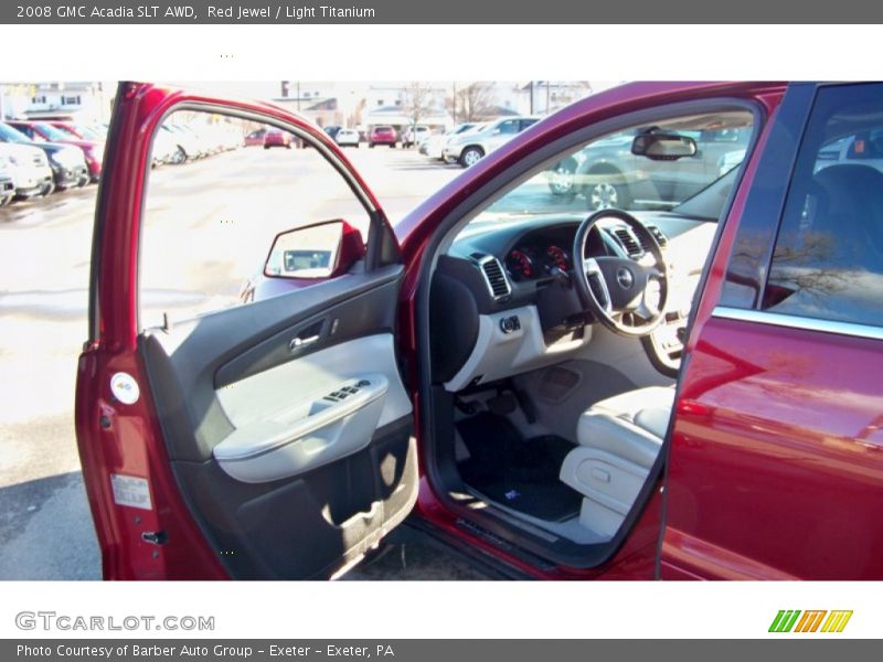 Red Jewel / Light Titanium 2008 GMC Acadia SLT AWD