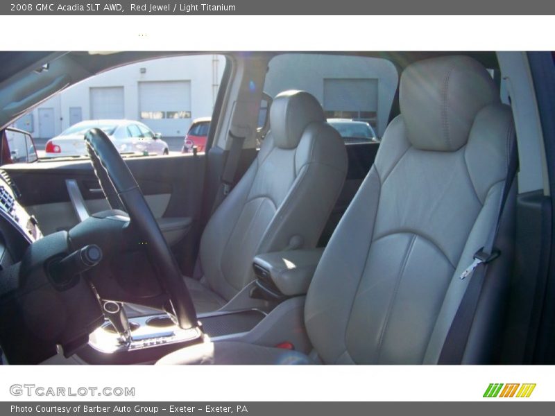 Red Jewel / Light Titanium 2008 GMC Acadia SLT AWD