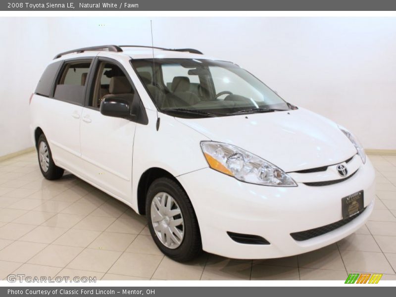 Natural White / Fawn 2008 Toyota Sienna LE