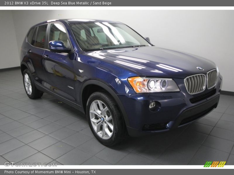 Front 3/4 View of 2012 X3 xDrive 35i