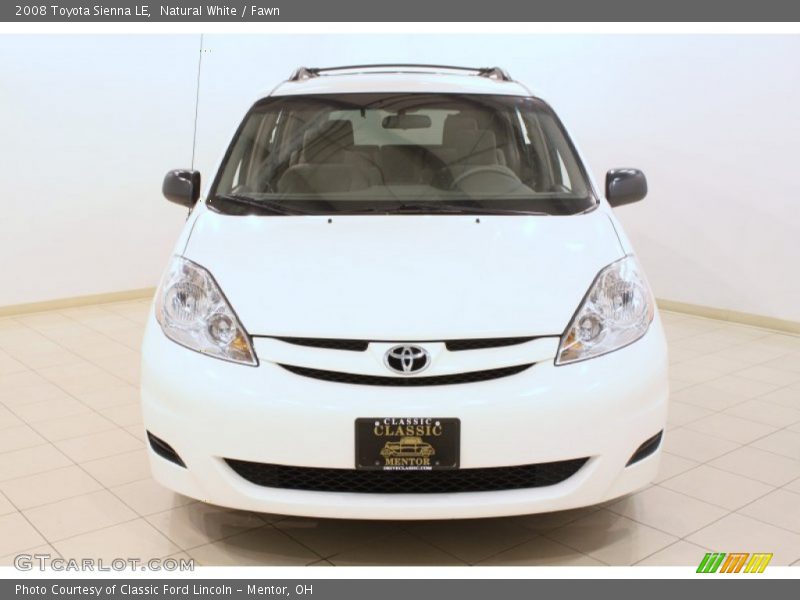 Natural White / Fawn 2008 Toyota Sienna LE