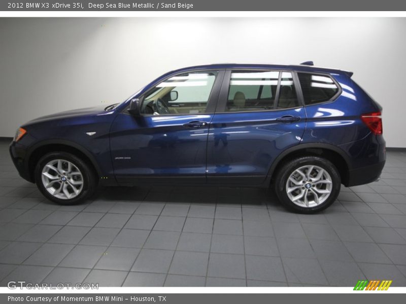  2012 X3 xDrive 35i Deep Sea Blue Metallic