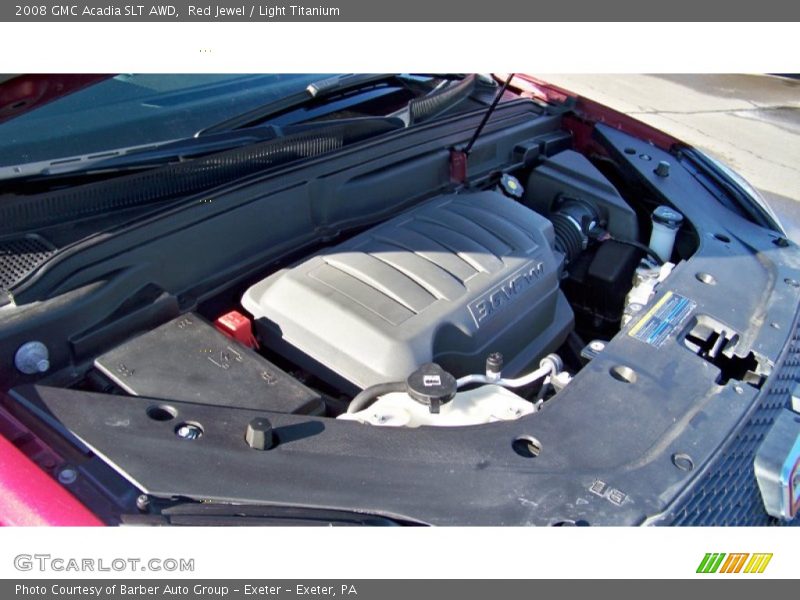 Red Jewel / Light Titanium 2008 GMC Acadia SLT AWD