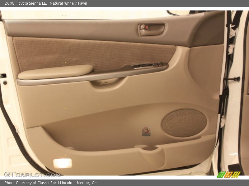 Natural White / Fawn 2008 Toyota Sienna LE