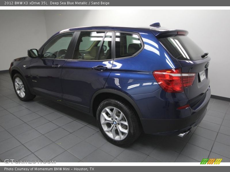  2012 X3 xDrive 35i Deep Sea Blue Metallic