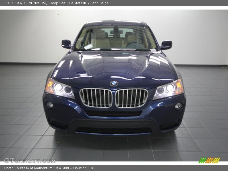 Deep Sea Blue Metallic / Sand Beige 2012 BMW X3 xDrive 35i