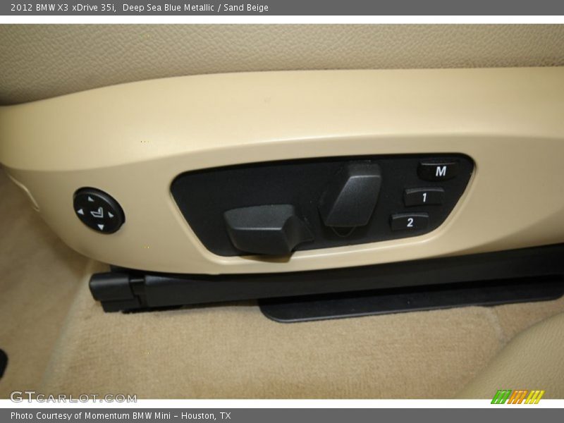 Deep Sea Blue Metallic / Sand Beige 2012 BMW X3 xDrive 35i