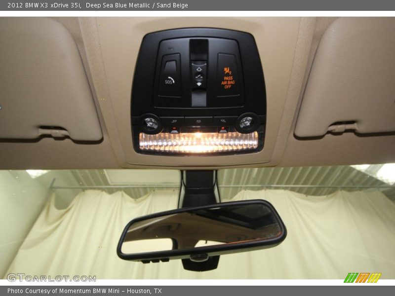 Deep Sea Blue Metallic / Sand Beige 2012 BMW X3 xDrive 35i