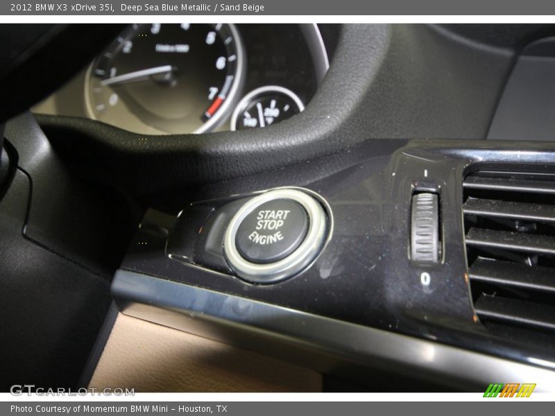 Deep Sea Blue Metallic / Sand Beige 2012 BMW X3 xDrive 35i