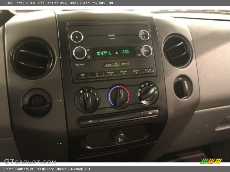 Black / Medium/Dark Flint 2008 Ford F150 XL Regular Cab 4x4