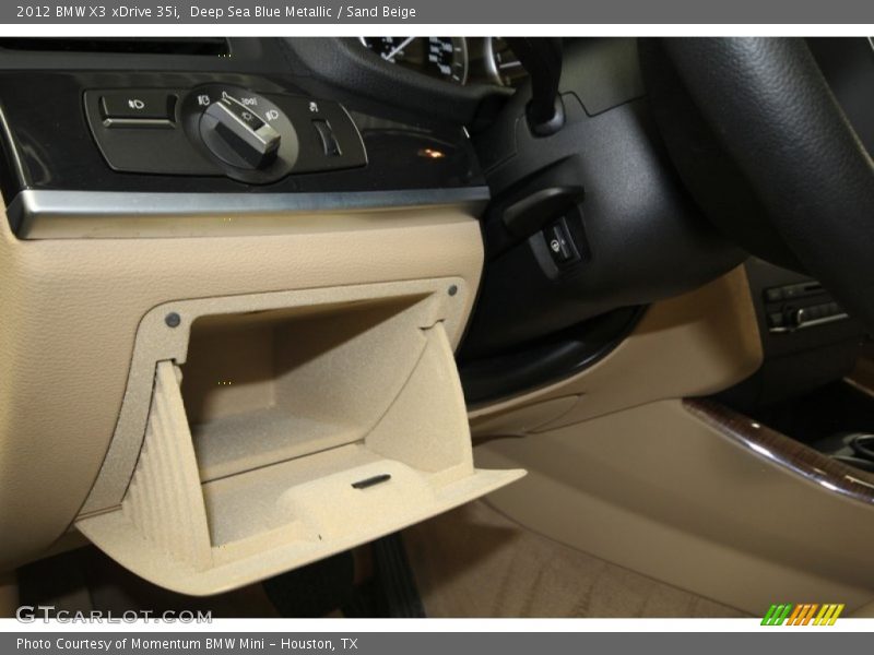 Deep Sea Blue Metallic / Sand Beige 2012 BMW X3 xDrive 35i