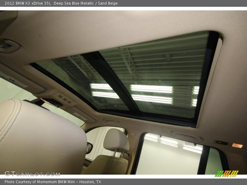 Deep Sea Blue Metallic / Sand Beige 2012 BMW X3 xDrive 35i