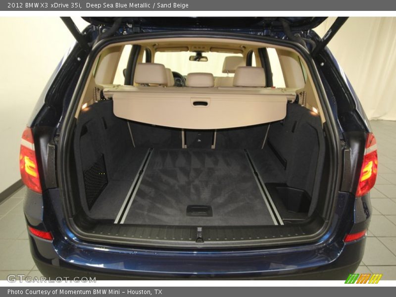 Deep Sea Blue Metallic / Sand Beige 2012 BMW X3 xDrive 35i