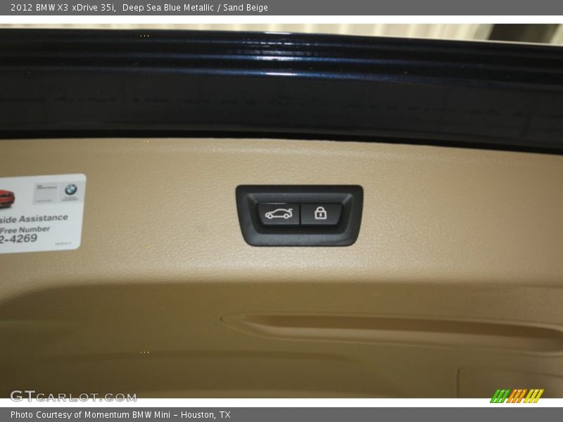 Deep Sea Blue Metallic / Sand Beige 2012 BMW X3 xDrive 35i