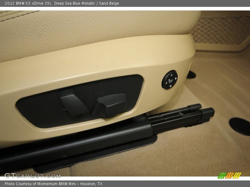 Deep Sea Blue Metallic / Sand Beige 2012 BMW X3 xDrive 35i