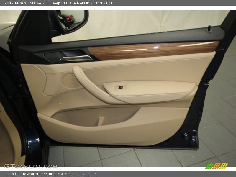 Deep Sea Blue Metallic / Sand Beige 2012 BMW X3 xDrive 35i