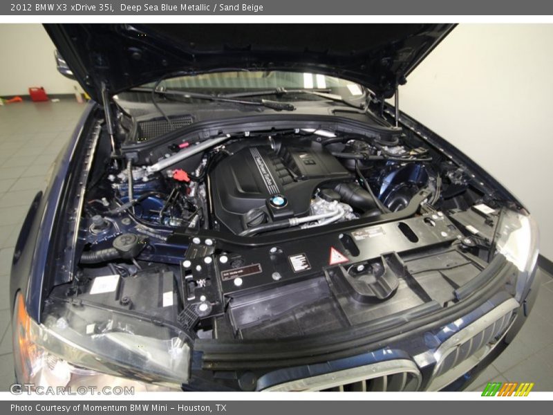 Deep Sea Blue Metallic / Sand Beige 2012 BMW X3 xDrive 35i