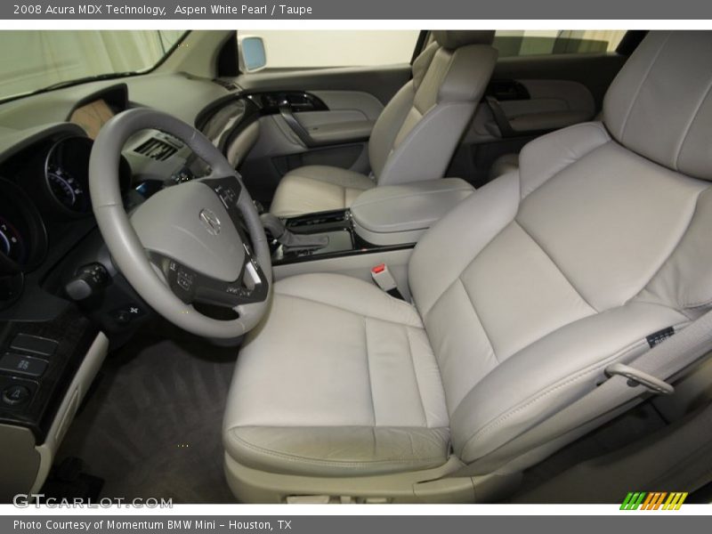 Aspen White Pearl / Taupe 2008 Acura MDX Technology