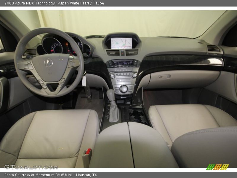 Aspen White Pearl / Taupe 2008 Acura MDX Technology