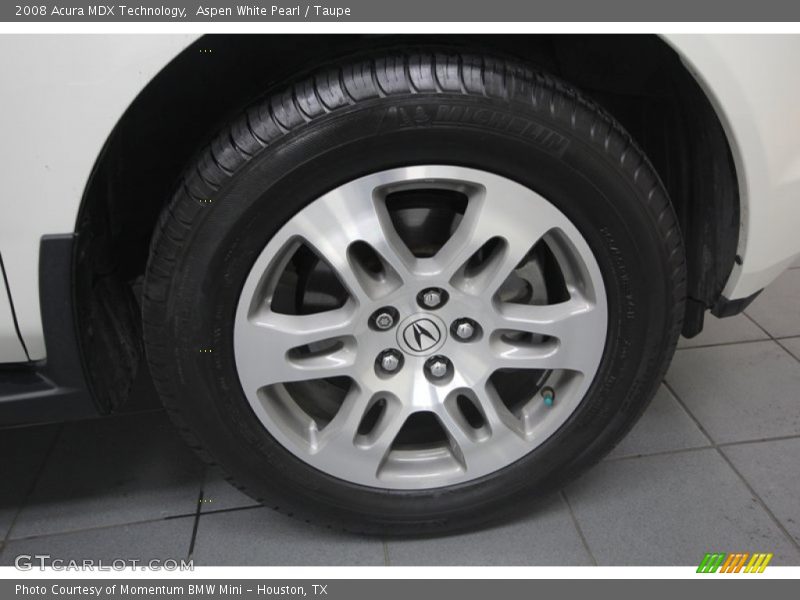 Aspen White Pearl / Taupe 2008 Acura MDX Technology