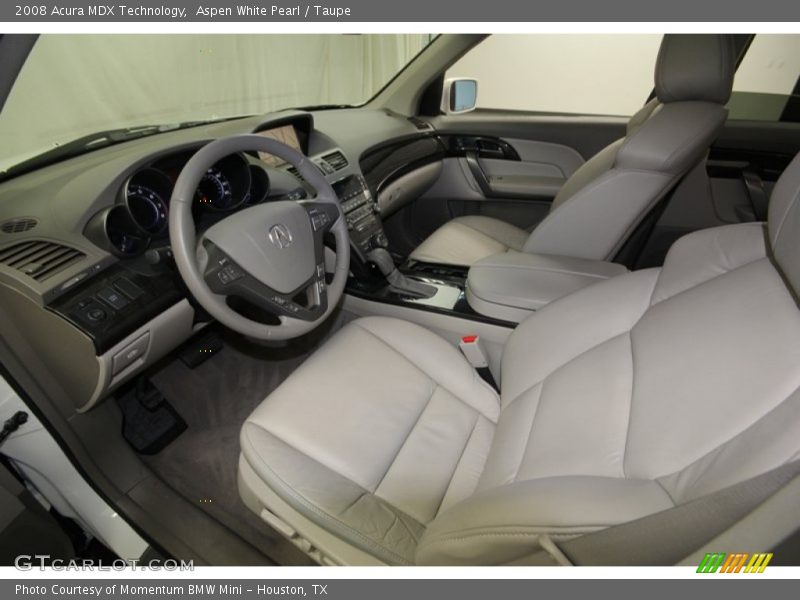 Aspen White Pearl / Taupe 2008 Acura MDX Technology