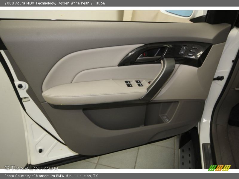Aspen White Pearl / Taupe 2008 Acura MDX Technology