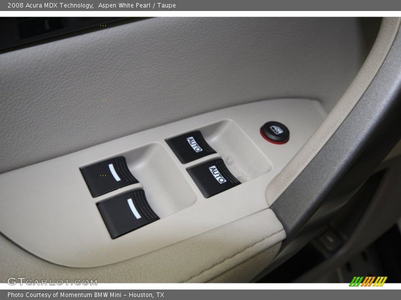 Aspen White Pearl / Taupe 2008 Acura MDX Technology