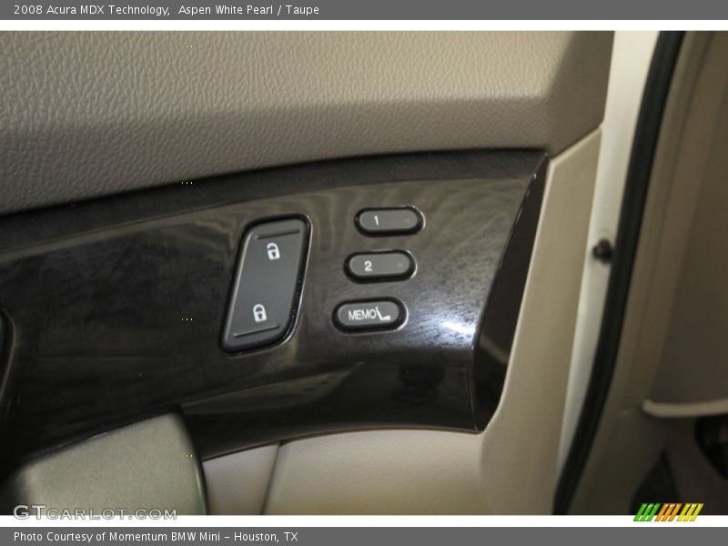 Aspen White Pearl / Taupe 2008 Acura MDX Technology