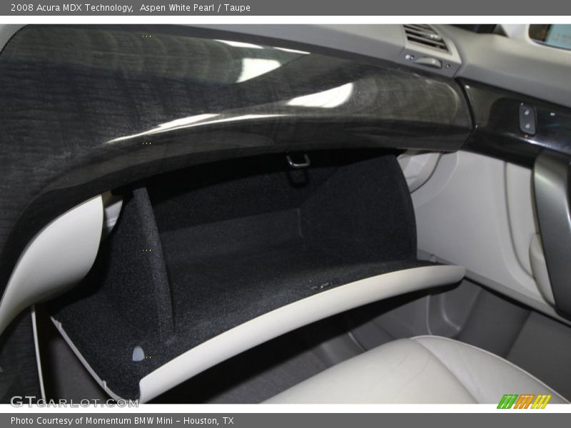 Aspen White Pearl / Taupe 2008 Acura MDX Technology