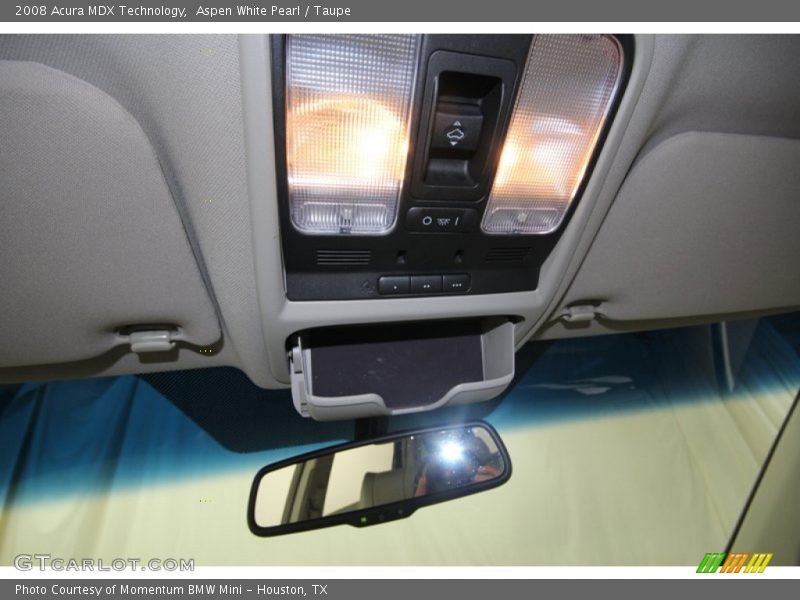 Aspen White Pearl / Taupe 2008 Acura MDX Technology