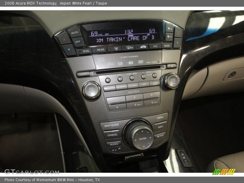 Aspen White Pearl / Taupe 2008 Acura MDX Technology