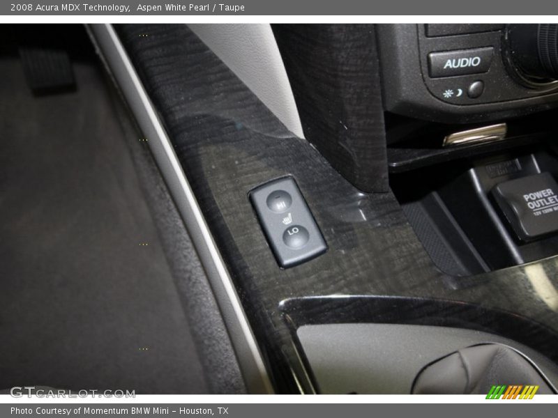 Aspen White Pearl / Taupe 2008 Acura MDX Technology