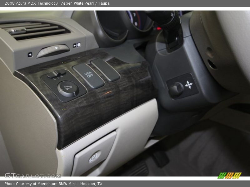 Aspen White Pearl / Taupe 2008 Acura MDX Technology