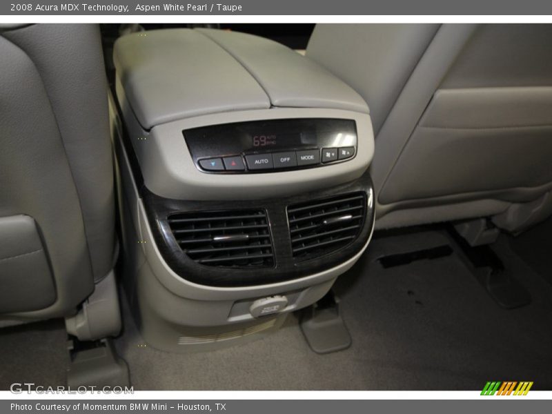 Aspen White Pearl / Taupe 2008 Acura MDX Technology