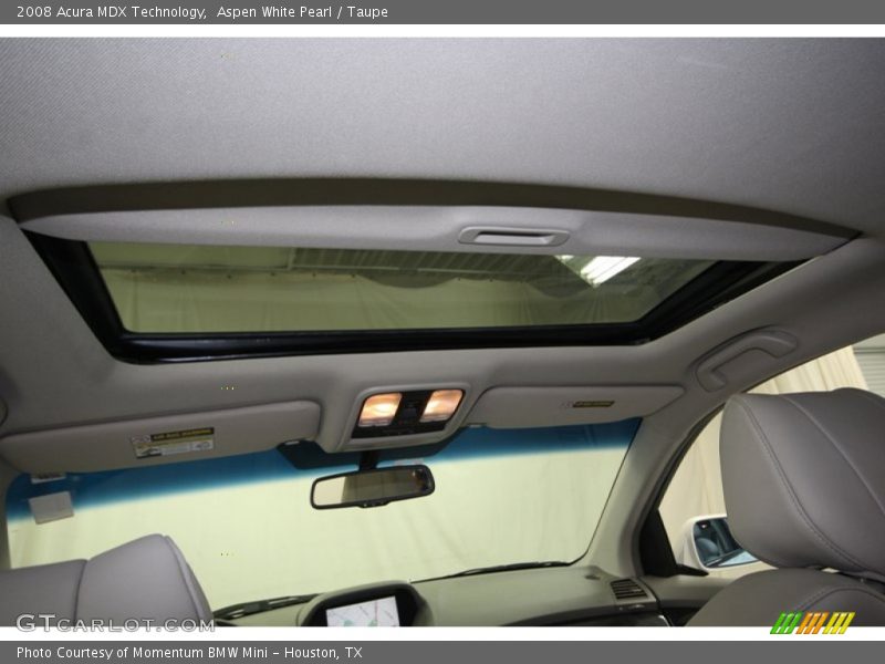 Aspen White Pearl / Taupe 2008 Acura MDX Technology