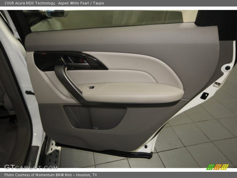 Aspen White Pearl / Taupe 2008 Acura MDX Technology