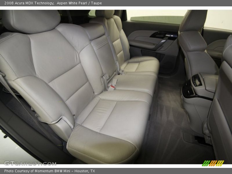 Aspen White Pearl / Taupe 2008 Acura MDX Technology