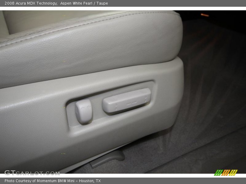 Aspen White Pearl / Taupe 2008 Acura MDX Technology