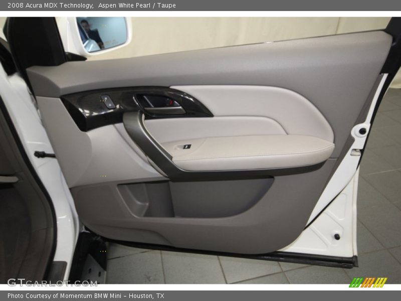 Aspen White Pearl / Taupe 2008 Acura MDX Technology