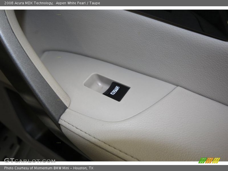 Aspen White Pearl / Taupe 2008 Acura MDX Technology