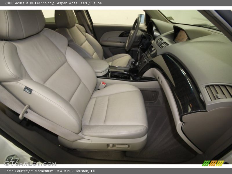 Aspen White Pearl / Taupe 2008 Acura MDX Technology