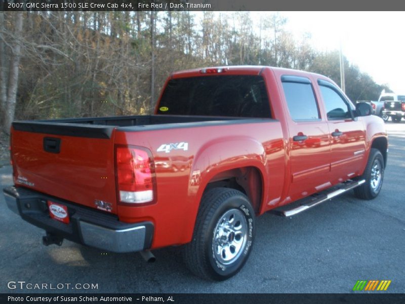 Fire Red / Dark Titanium 2007 GMC Sierra 1500 SLE Crew Cab 4x4
